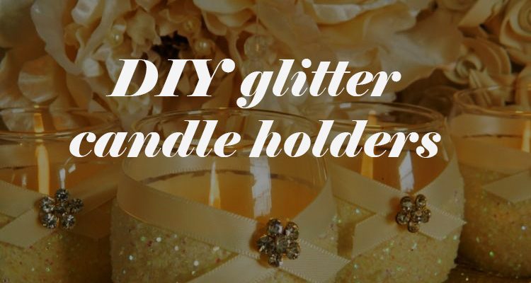 DIY Glitter Candle Tutorial - Polka Dot Wedding