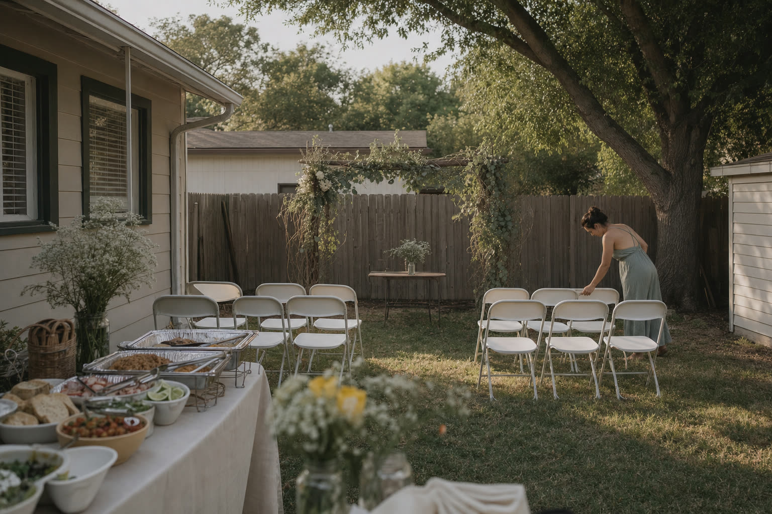 Backyard wedding: Turn a yard you already know into a warm, easy party with a…